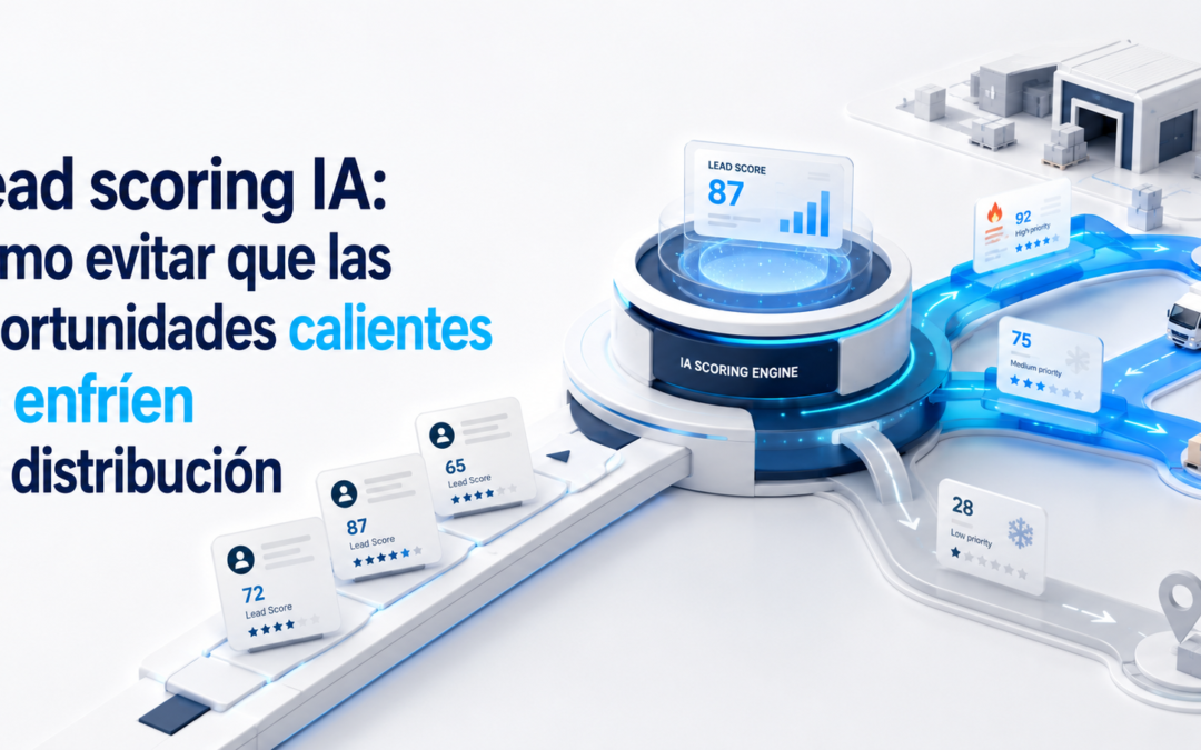 Lead scoring IA: cómo evitar que las oportunidades calientes se enfríen en distribución